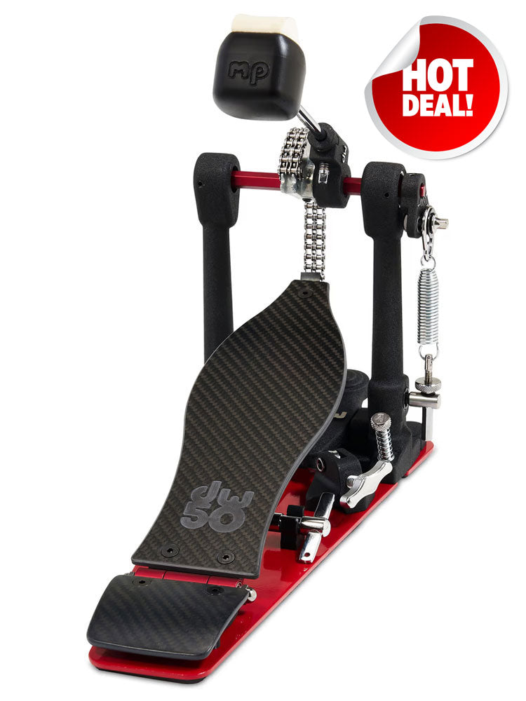 DW 50th Anniversary Limited Edition Carbon Fiber 5000 Series Single Bass Drum Pedal