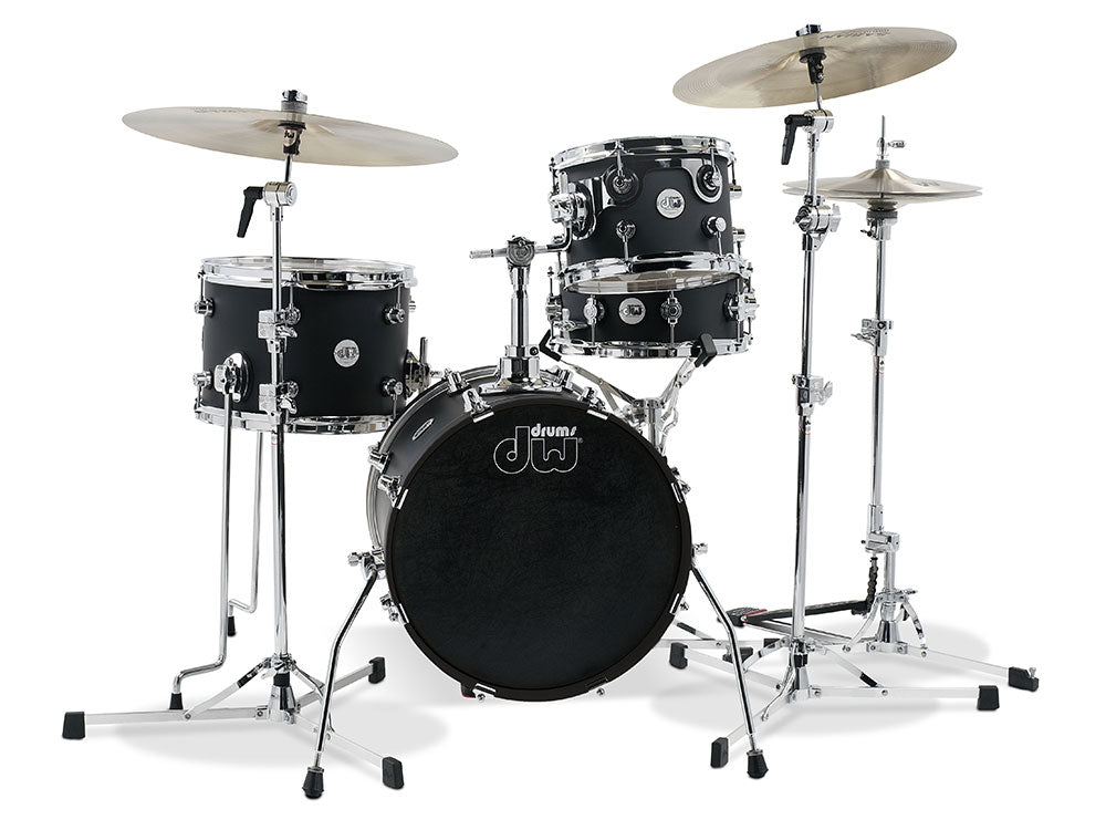 DW Design Series Mini Pro 16" 4 Piece Shell Pack - Black Satin