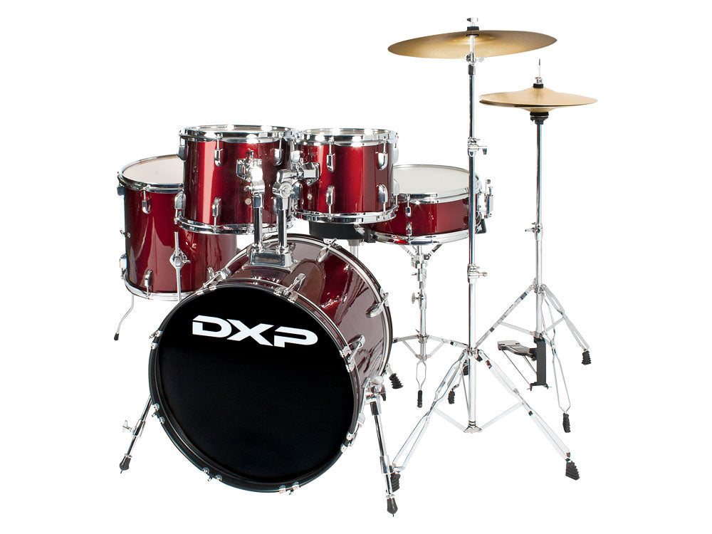 DXP Fusion 20 Series 20" 5 Piece Drum Kit - Wine Red