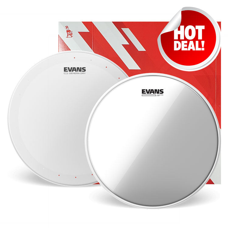 Evans Genera Dry 14" Snare Drum Service Pack