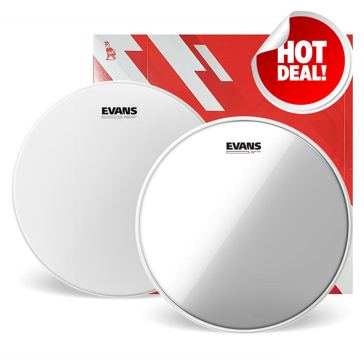 Evans Power Center Reverse Dot 14" Snare Drum Service Pack