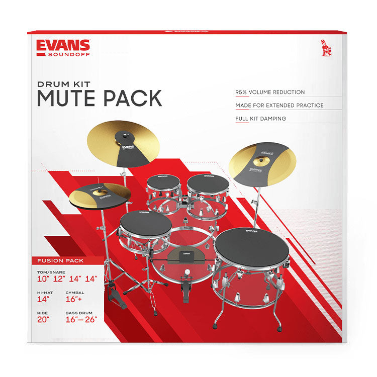 Evans SoundOff Mute Box Set 10" 12" 14" Fusion