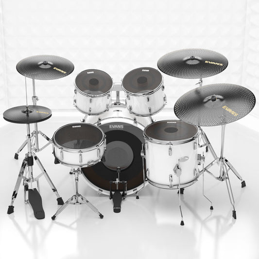 Evans dB One Mesh Drumhead Pack with dB One Low Volume Cymbal Pack