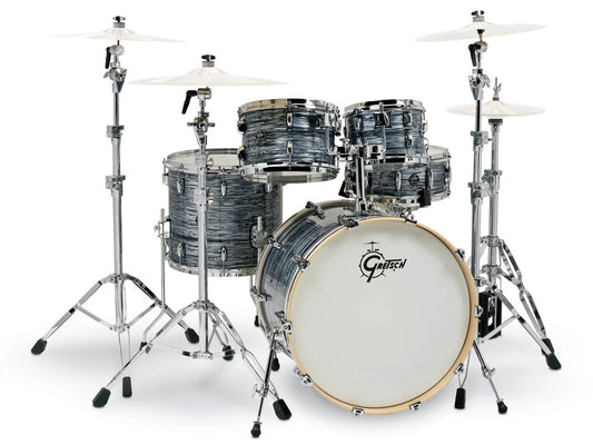 Gretsch Renown Premium 22" 5 Piece Shell Kit - Silver Oyster Pearl