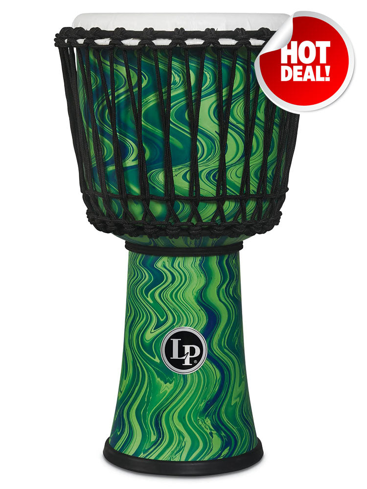 Latin Percussion Circle 10" Djembe Green Marble