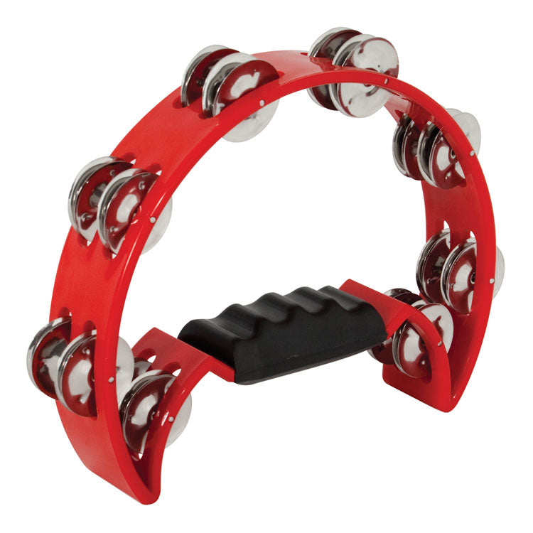 Mano Percussion Half Moon Tambourine Red