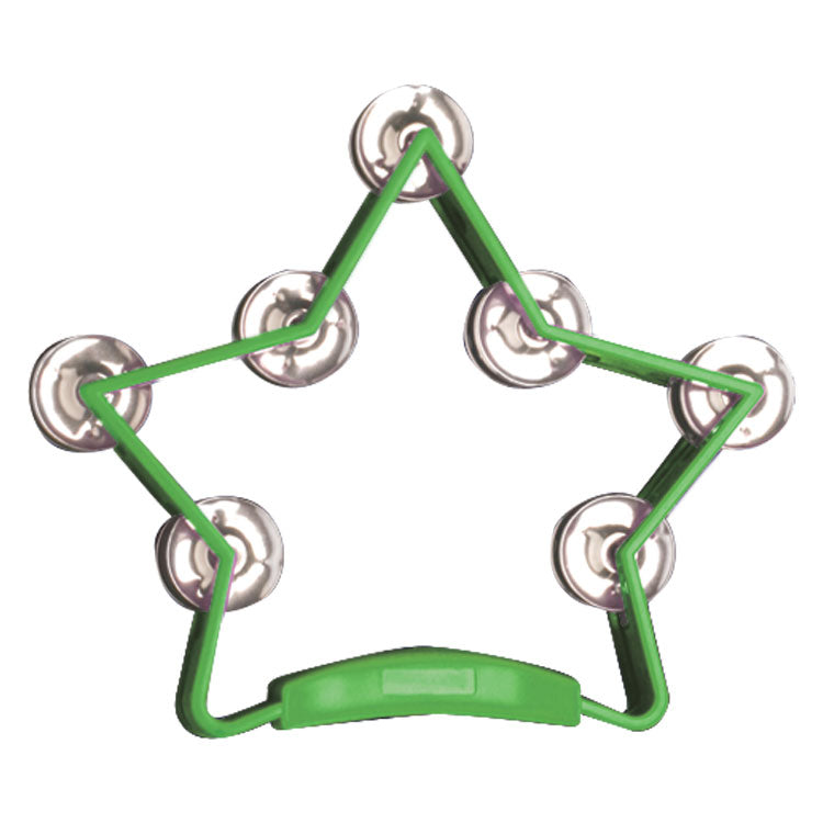 Mano Percussion Star Tambourine Green