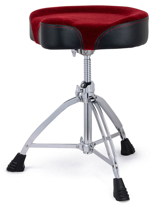 Mapex 800 Series Red Cloth Saddle Top Drum Throne