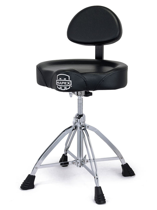 Mapex 800 Series Saddle Top Drum Throne with Backrest
