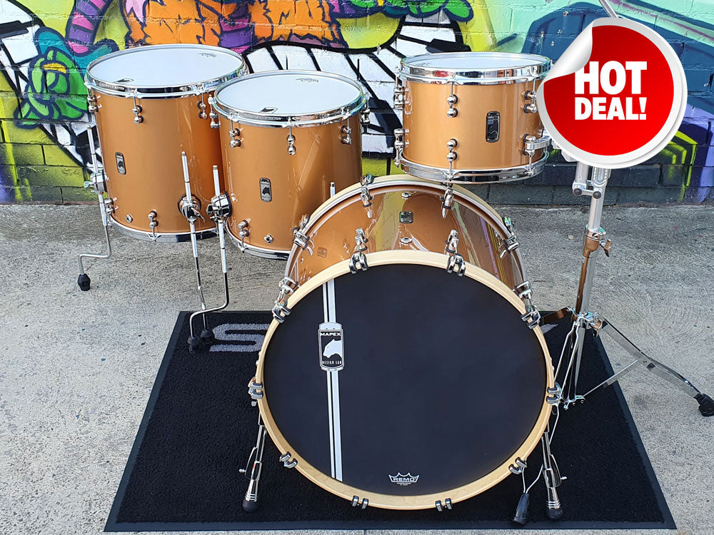 Mapex Black Panther Design Lab Cherry Bomb 22" 4 Piece Shell Kit - Transparent Copper