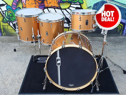 Mapex Black Panther Design Lab Cherry Bomb 22" 4 Piece Shell Kit - Transparent Copper