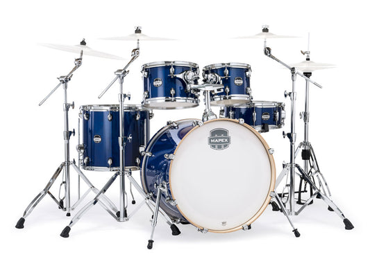 Mapex Mars Maple 22" 5 Piece Drum Kit - Midnight Blue