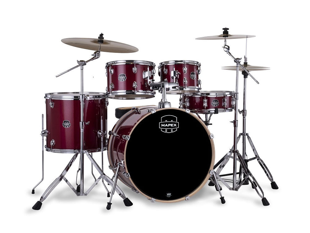 Mapex Venus 22" 5 Piece Drum Kit - Crimson Red Sparkle