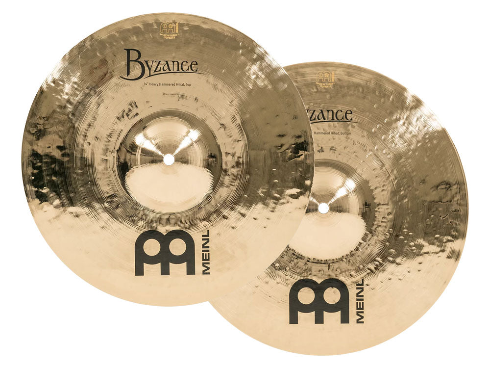 Meinl Cymbals 14" Byzance Brilliant Heavy Hammered Hi-Hats
