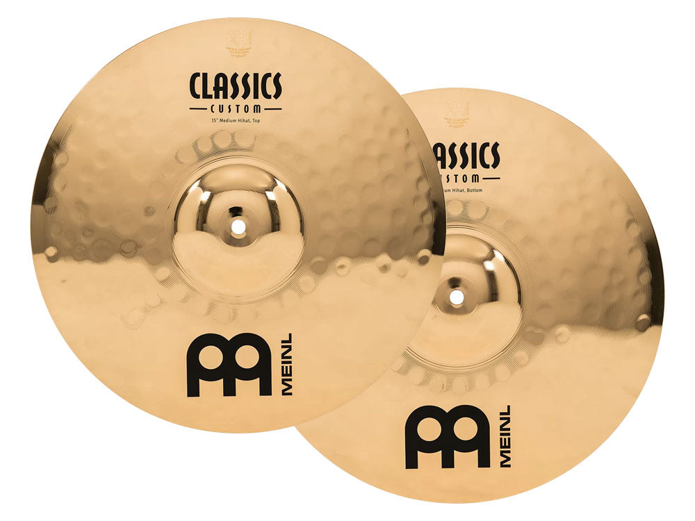 Meinl 15" Classics Custom Brilliant Medium Hi-Hats