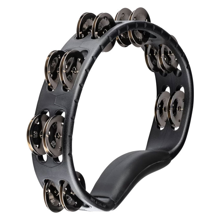 Meinl Percussion Headliner ABS Double Row Steel Jingle Tambourine Black