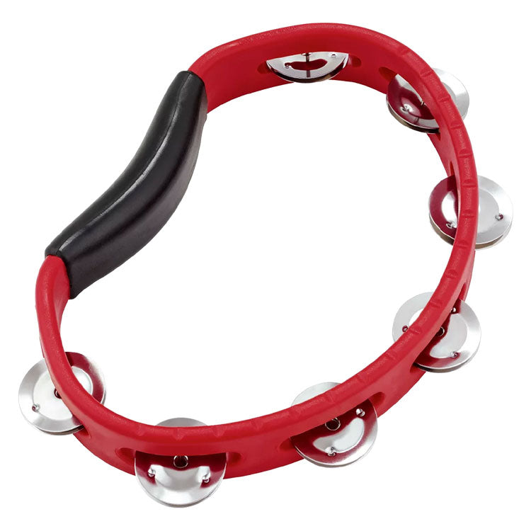 Meinl Percussion Headliner ABS Single Row Steel Jingle Tambourine Red