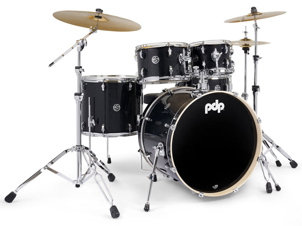 PDP Mainstage 22" 5 Piece Drum Kit - Black Sparkle