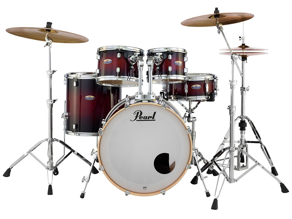Pearl Decade Maple 22" Fusion Plus 5 Piece Drum Kit - Gloss Deep Redburst