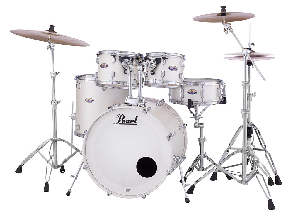 Pearl Decade Maple 22" Fusion Plus 5 Piece Drum Kit - White Satin