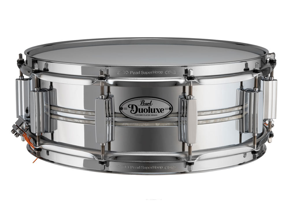 Pearl Duoluxe 14" x 5" Chrome Over Brass Snare Drum