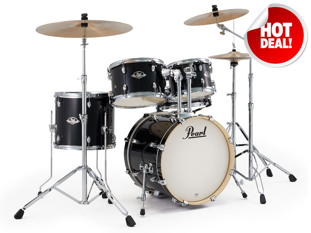 Pearl Export EXX 18" Jazz 5 Piece Drum Kit - Jet Black