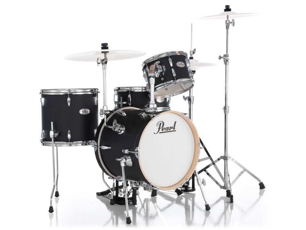 Pearl Midtown 16" 4 Piece Drum Kit - Matte Black Asphalt