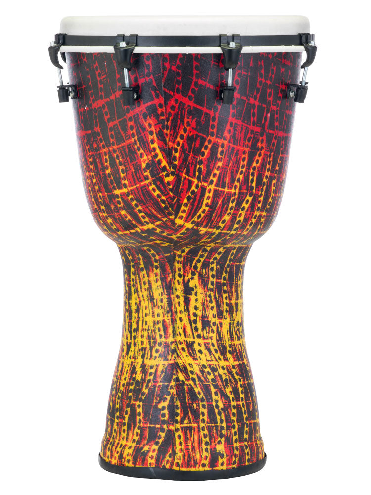 Pearl Percussion Top Tuned 14" Synthetic Djembe Tribal Fire