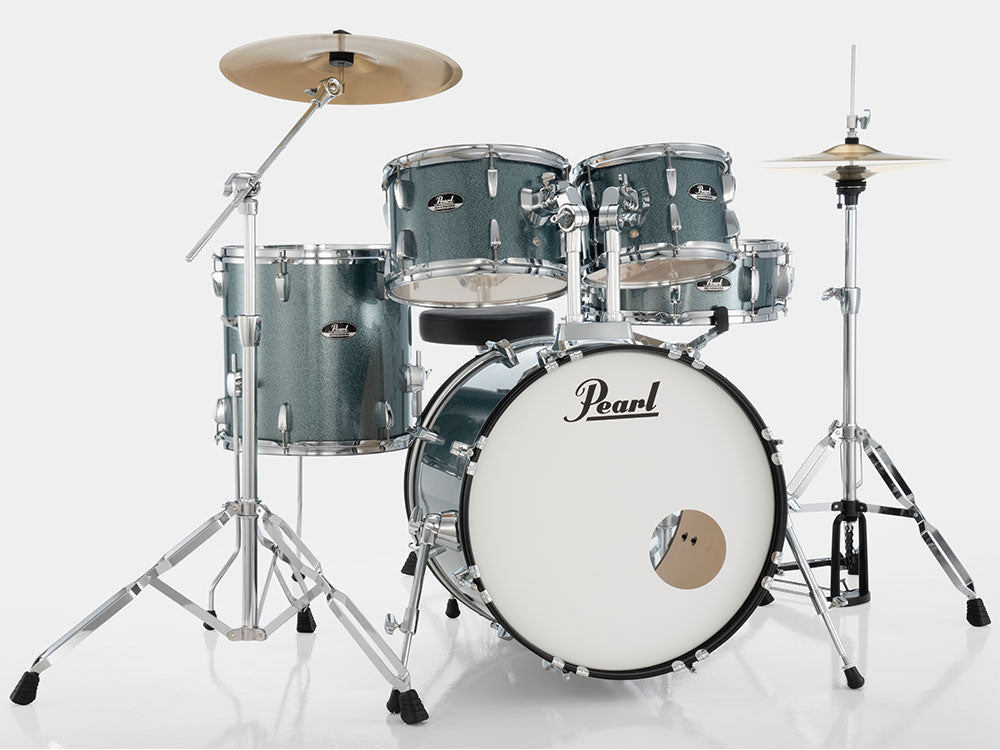 Pearl Roadshow 20" Fusion 5 Piece Drum Kit - Aqua Blue Glitter