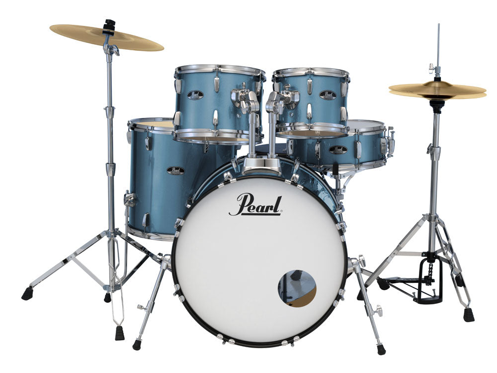 Pearl Roadshow 22" Fusion Plus 5 Piece Drum Kit - Aqua Blue Glitter