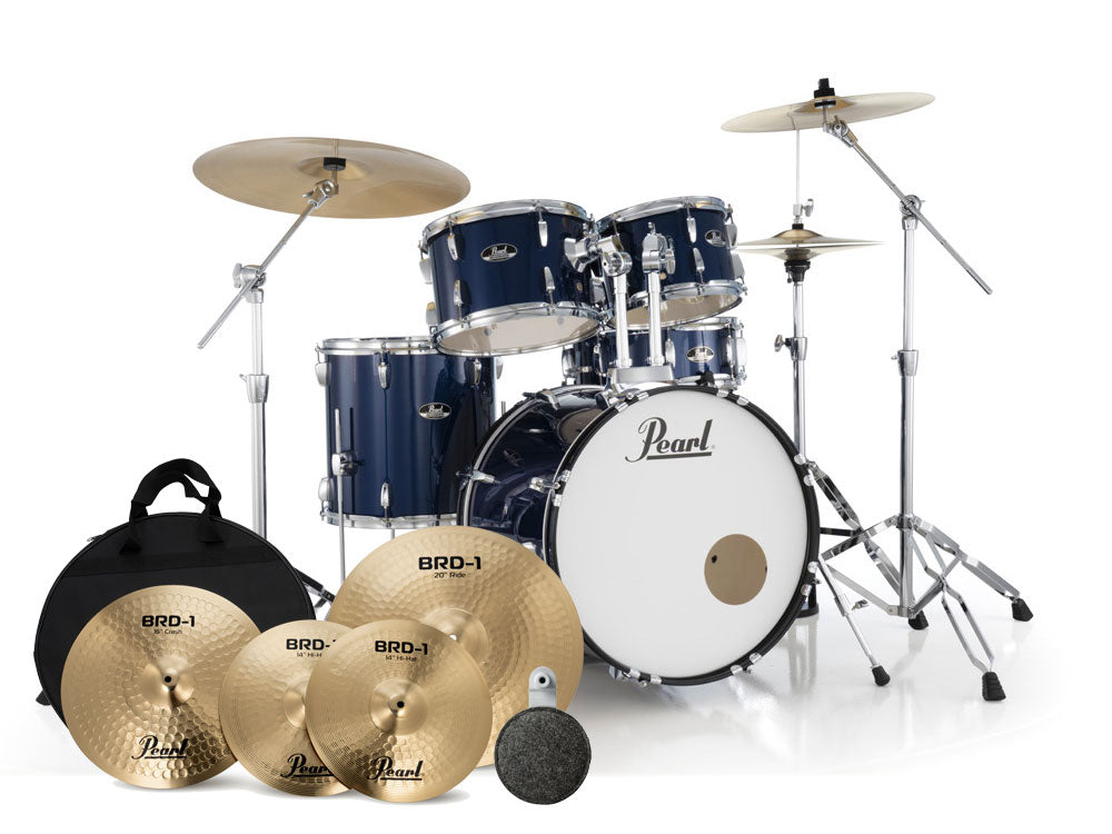 Pearl Roadshow Plus 22" Fusion Plus 5 Piece Drum Kit Bundle