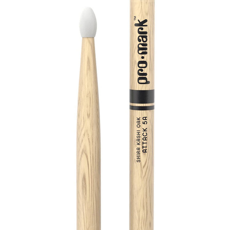 ProMark Classic Attack Shira Kashi Oak 5A Nylon Tip Drum Sticks