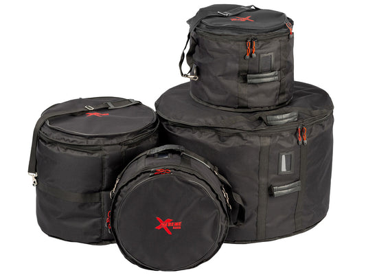 Xtreme 4 Piece 24" Rock Drum Bag Set - 13T 16F 24B 14SN