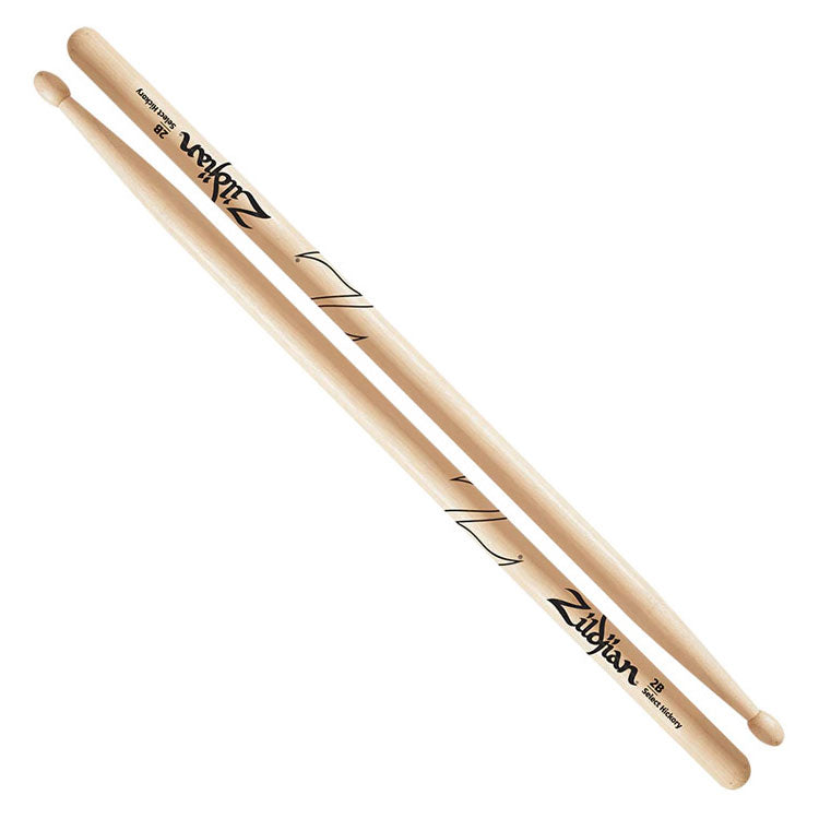 Zildjian Hickory 2B Wood Tip Drum Sticks