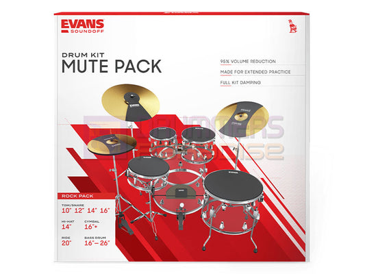 Evans SoundOff Mute Box Set 10" 12" 16" Rock