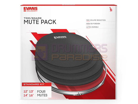Evans SoundOff Mute Pack 12" 13" 16" Standard with 14" Snare