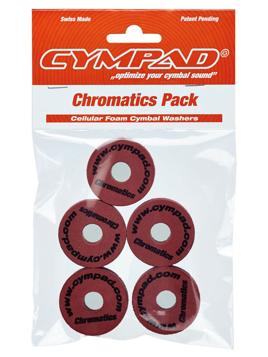 Cympad Chromatics Crimson Cymbal Pad 5 Pack