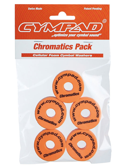 Cympad Chromatics Orange Cymbal Pad 5 Pack