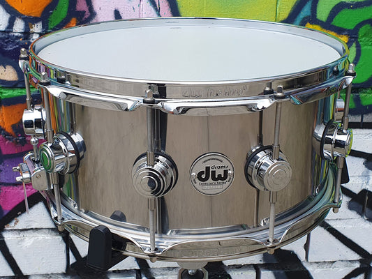 DW Collector's Series 14" x 6.5" Stainless Steel Snare Drum