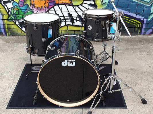 DW Collector's Series Sonic Ply 22" 4 Piece Shell Pack - Black Ice