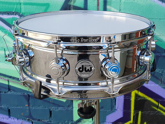 DW Collector's Series 14" x 5" True-Sonic Chrome over Brass Snare Drum