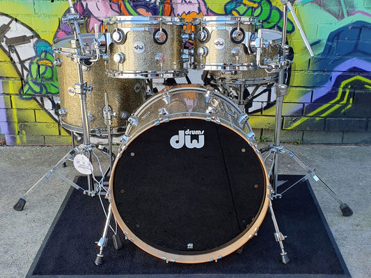 DW Collector's Series Pure Maple Finish Ply 22" 5 Piece Shell Kit - Gold Galaxy