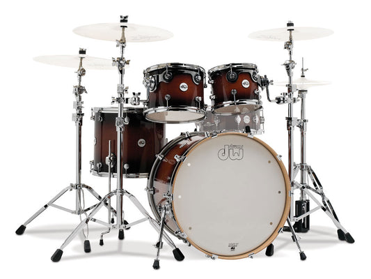 DW Design Series 22" 4 Piece Shell Kit - Tobacco Burst