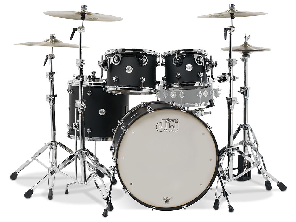 DW Design Series 22" 4 Piece Shell Pack - Black Satin