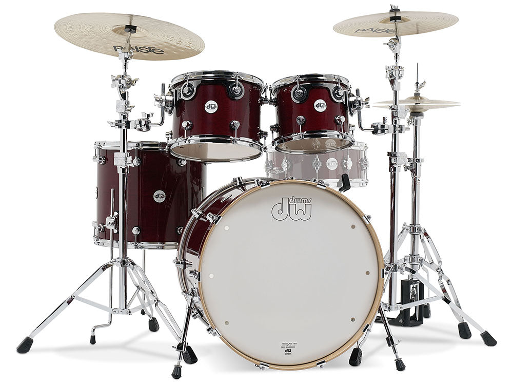 DW Design Series 22" 4 Piece Shell Pack - Cherry Stain