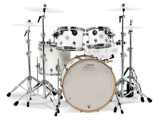 DW Design Series Lacquer 22" 4 Piece Shell Kit - Gloss White