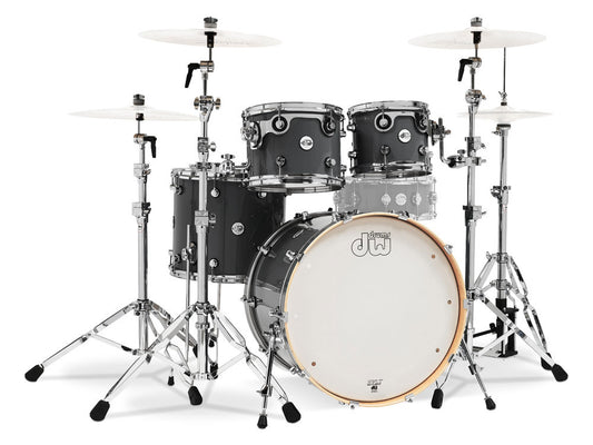 DW Design Series Lacquer 22" 4 Piece Shell Kit - Steel Grey