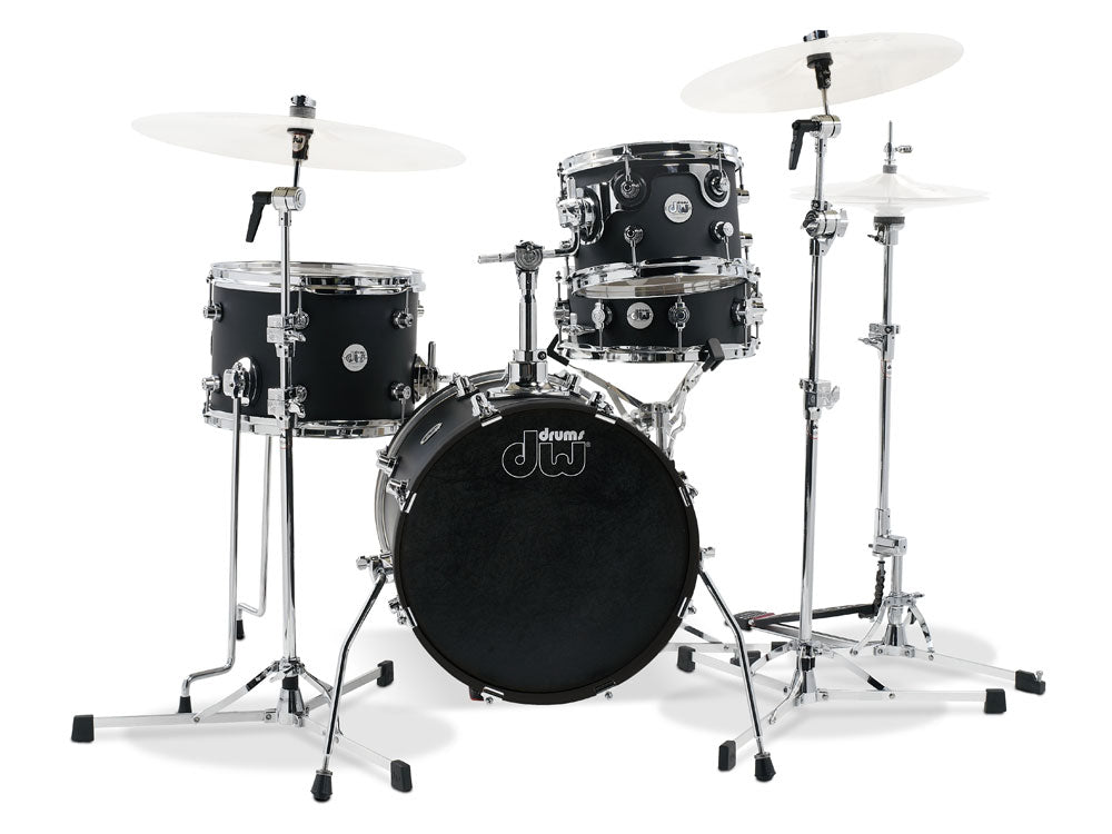 DW Design Series Mini Pro 16" 4 Piece Shell Pack - Black Satin