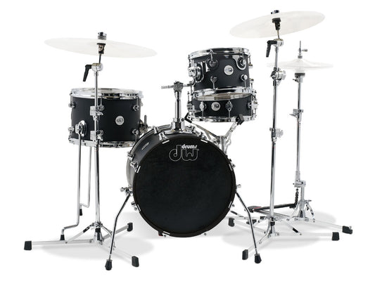 DW Design Series Mini Pro 16" 4 Piece Shell Pack - Black Satin
