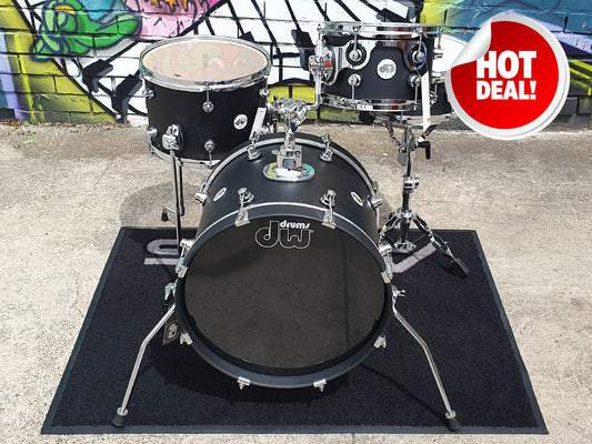 DW Design Series Mini Pro 18" 4 Piece Shell Pack - Black Satin
